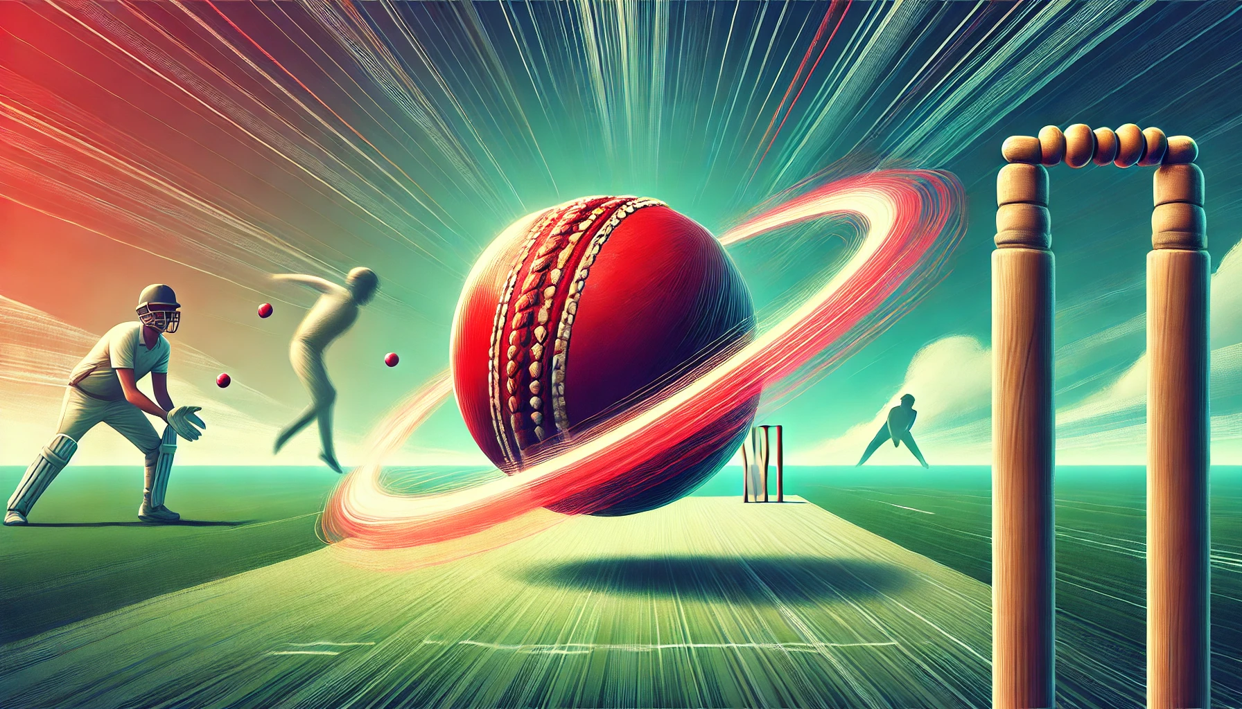 A-dynamic-illustration-for-an-article-thumbnail-explaining-the-concept-of-reverse-swing-in-cricket.-The-image-shows-a-cricket-ball-in-mid-air-with-on